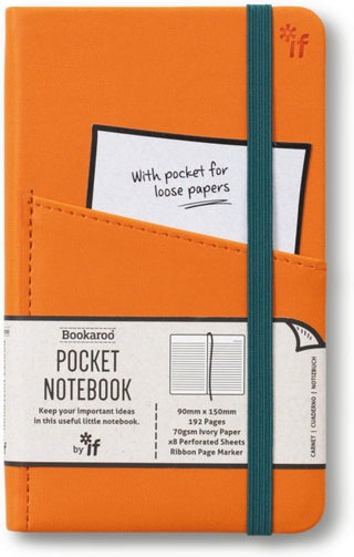 Cover image for 5035393430054 - Bookaroo Pocket Notebook (A6) Journal - Orange
