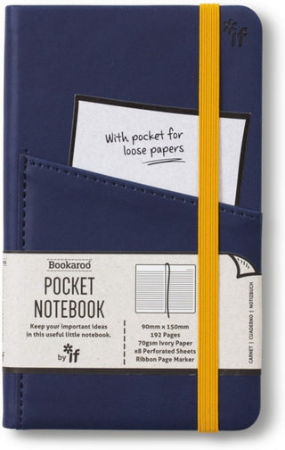 Supplemental image for 5035393430061 - Bookaroo Pocket Notebook (A6) Journal - Navy