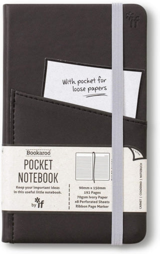 Supplemental image for 5035393430108 - Bookaroo Pocket Notebook (A6) Journal - Black