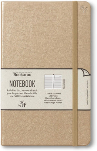 Cover image for 5035393432188 - Bookaroo Notebook (A5) Journal - Gold