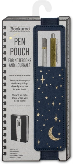 Cover image for 5035393484057 - Bookaroo Pen Pouch - Moon & Stars