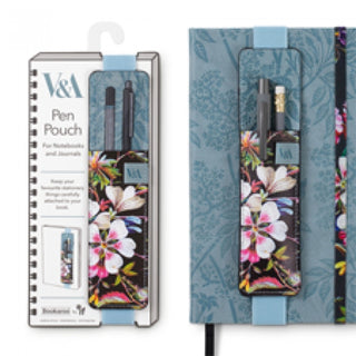 Cover image for 5035393491024 - V & A Bookaroo Pen Pouch Kilburn Black Floral
