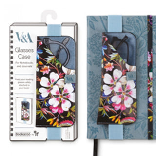 Supplemental image for 5035393494025 - V & A Bookaroo Glasses Case Kilburn Black Floral