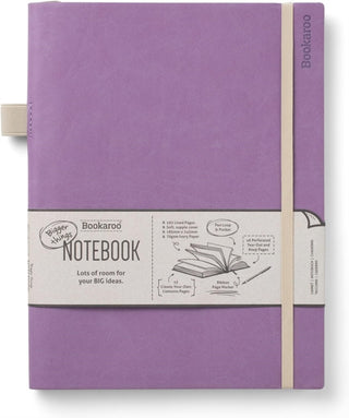 Supplemental image for 5035393536312 - Bookaroo Bigger Things Notebook Journal - Aubergine