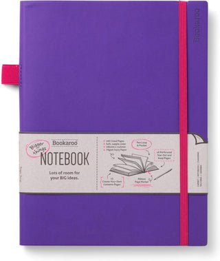 Cover image for 5035393536435 - Bookaroo Bigger Things Notebook Journal - Purple