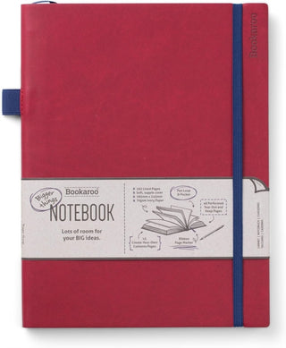 Supplemental image for 5035393536466 - Bookaroo Bigger Things Notebook Journal - Dark Red
