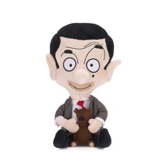 Supplemental image for 5038104010545 - Mr Bean 10" Mr Bean With Teddy Soft Toy
