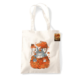 Supplemental image for 5050293868356 - Ilustrata (My Neighbour Autumn) Natural Tote Bag