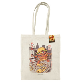 Cover image for 5050293868479 - Ilustrata (Burgerzilla) Natural Tote Bag