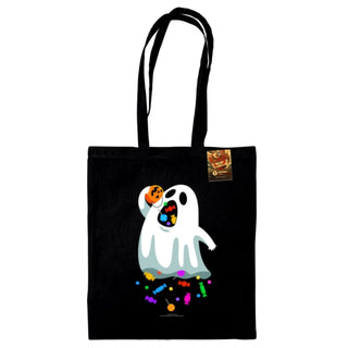 Supplemental image for 5050293868783 - Benjimoji (Hungry Ghost) Black Tote Bag