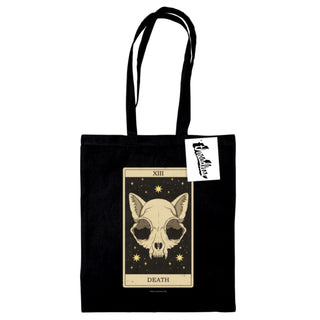 Supplemental image for 5050293868868 - Thiago Correa (Death Tarot) Black Tote Bag