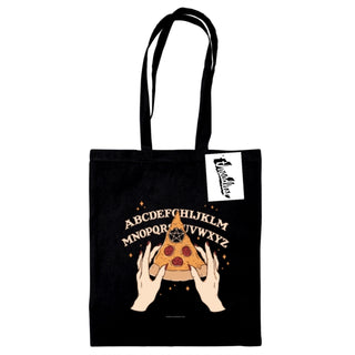Supplemental image for 5050293868875 - Thiago Correa (Ouija Pizza) Black Tote Bag