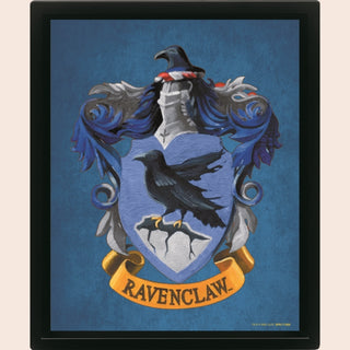 Cover image for 5050574054065 - Harry Potter (Colourful Crest Ravenclaw) 3D Lenticular Poster (Framed)