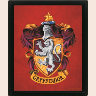 Cover image for 5050574054089 - Harry Potter (Colourful Crest Gryffindor) 3D Lenticular Poster (Framed)