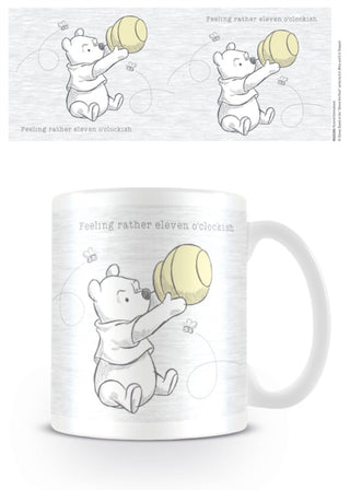 Supplemental image for 5050574252065 - Winnie the Pooh (Eleven O'Clockish) 11oz/315ml White Mug