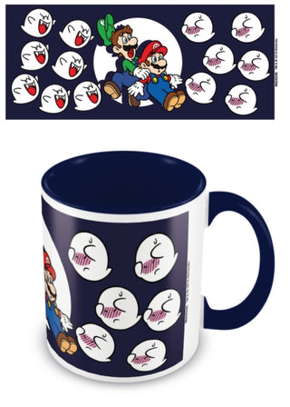 Supplemental image for 5050574252959 - Super Mario (Boos) Blue 11oz/315ml Coloured Inner Mug