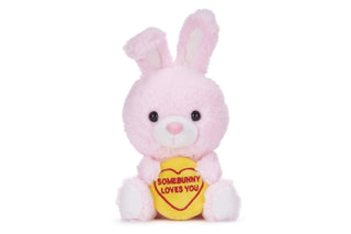 Supplemental image for 5050624375096 - Love Hearts 7" Somebunny Loves You Plush Gift