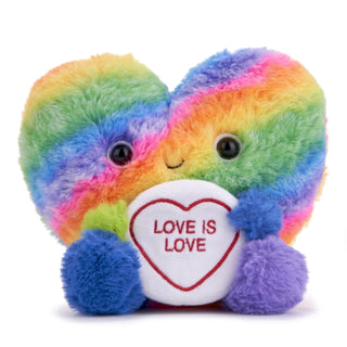 Supplemental image for 5050624375133 - Love Hearts 7"Rainbow Heart Plush Gift