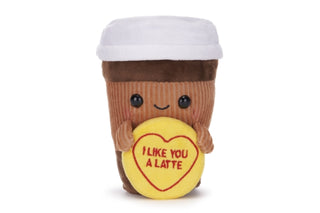 Supplemental image for 5050624376420 - Love Hearts 7" I Like You A Latte Plush Gift
