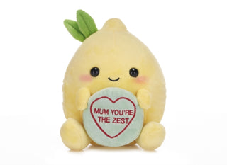 Supplemental image for 5050624376444 - Love Hearts 7" Mum You'Re The Zest Plush Gift
