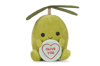 Supplemental image for 5050624380137 - Love Hearts 7" Olive You Plush Gift