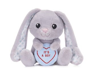 Supplemental image for 5050624380151 - Love Hearts 7" Baby Boy Bunny Plush Gift