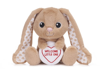Supplemental image for 5050624380182 - Love Hearts 7" Welcome Little Bunny Plush Gift