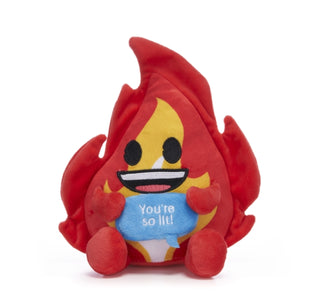 Supplemental image for 5050624391041 - 7" Flame Emoji Plush Gift