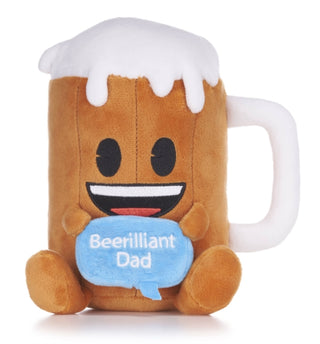 Supplemental image for 5050624391065 - 8" Emoji Beer-Illiant Dad Plush Gift