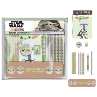 Cover image for 5051265738882 - Star Wars The Mandalorian (Expressions Of The Child) Bumper Stationery Set