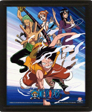 Supplemental image for 5051265892942 - One Piece (Straw Hat Pirates Assault) - Framed