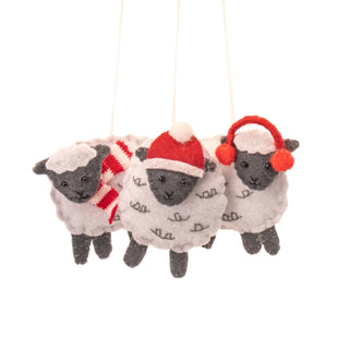 Cover image for 5055259284195 - Flat Felt Sheep - Set of 3