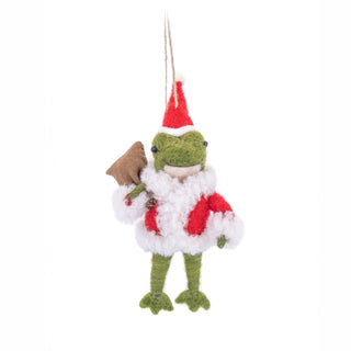 Cover image for 5055259285680 - Santa Frog Felt Decoration