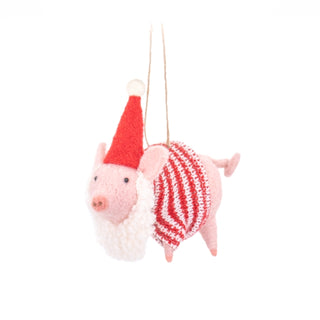Cover image for 5055259285734 - Festive Pig Felt Decoration