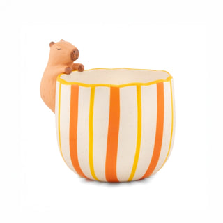 Supplemental image for 5055259287554 - Peeking Capybara Planter