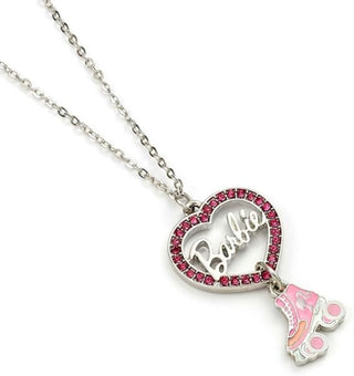 Cover image for 5055583451973 - Barbie Crystal Heart and Roller Skate Necklace