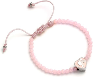 Cover image for 5055583452000 - Barbie Pink Bead Friendship Bracelet with Heart Shaped Bead