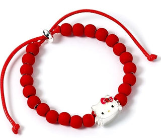 Cover image for 5055583480263 - Hello Kitty Red Bead Bracelet with Hello Kitty Charm