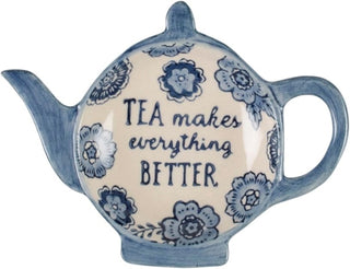 Cover image for 5055992749401 - Blue Willow Tea Lovers Tea Bag Dish