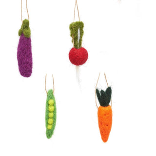 Cover image for 5055992770870 - Mini Felt Vegetable Decorations - Set of 4