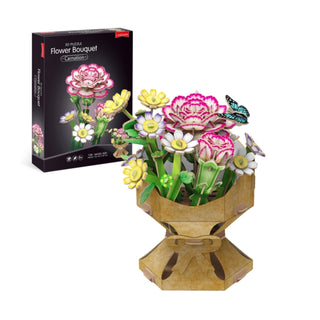 Cover image for 5056015087258 - Carnation Flower Bouquet 3D Puzzle
