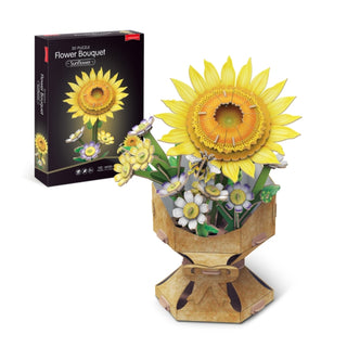 Cover image for 5056015087272 - Sunflower Flower Bouquet 3D Puzzle