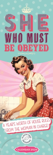 Cover image for 5056308207103 - She Who Must Be Obeyed Slim Calendar 202