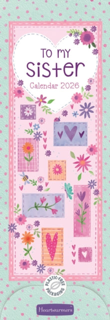 Cover image for 5056308207141 - To My Sister Slim Calendar 2026