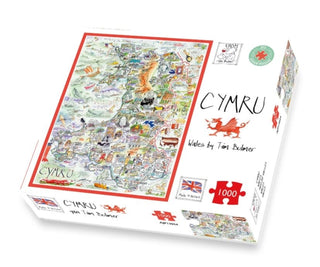 Cover image for 5056318130347 - Map of Wales Jigsaw 1000 Piece Puzzle