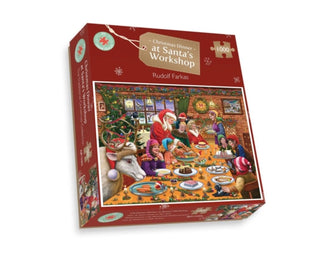 Cover image for 5056318133027 - Christmas Dinner at Santa's Workshop 1000 Piece Puzzle