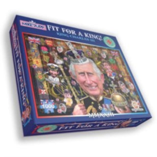 Supplemental image for 5056318133935 - Mike Jupp's Fit for a King - 1000 Piece Puzzle