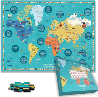 Supplemental image for 5056318134598 - Prisoners of Geography World Map 500 Piece Puzzle