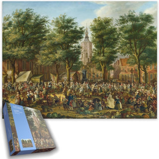 Supplemental image for 5056318135014 - The Grote Markt At The Hague - National Gallery 1000 Piece Jigsaw Puzzle