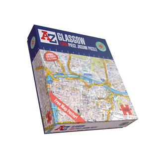 Cover image for 5056318135564 - A-Z Map of Glasgow 1000 Piece Jigsaw
